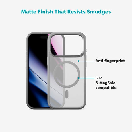 iPhone 17 Pro Epico HeroMatte Pro Mag+ Cover - MagSafe Kompatibel - Grå