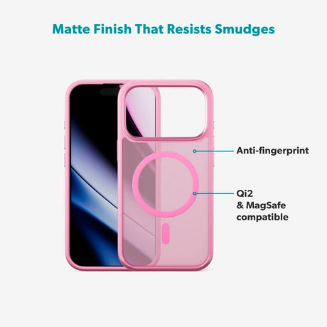 iPhone 17 Pro Epico HeroMatte Pro Mag+ Cover - MagSafe Kompatibel - Lyserød