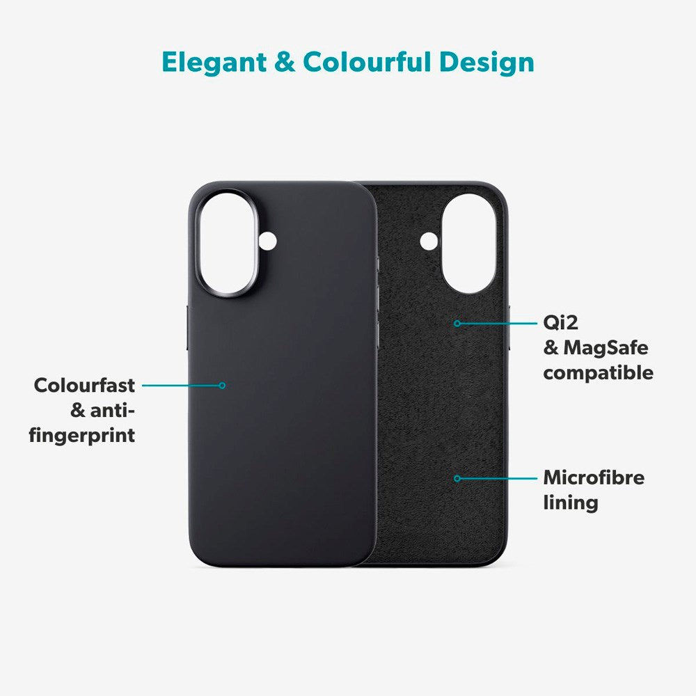 iPhone 17 Epico Silicone Pro Mag+ Cover - MagSafe Kompatibel - Black