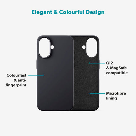 iPhone 17 Epico Silicone Pro Mag+ Cover - MagSafe Kompatibel - Black