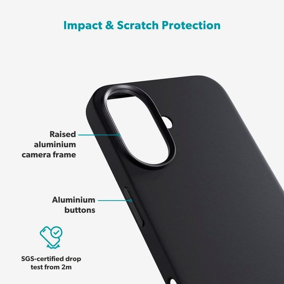 iPhone 17 Epico Silicone Pro Mag+ Cover - MagSafe Kompatibel - Black