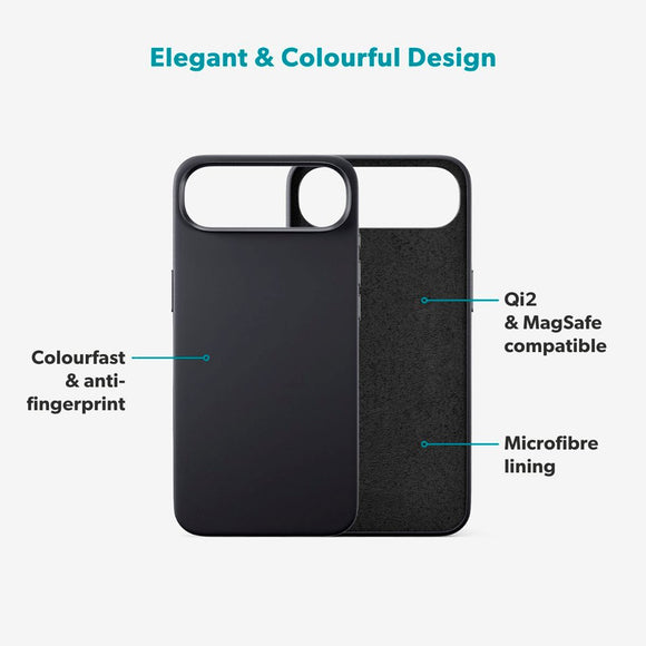 iPhone Air Epico Silicone Pro Mag+ Cover - MagSafe Kompatibel - Black