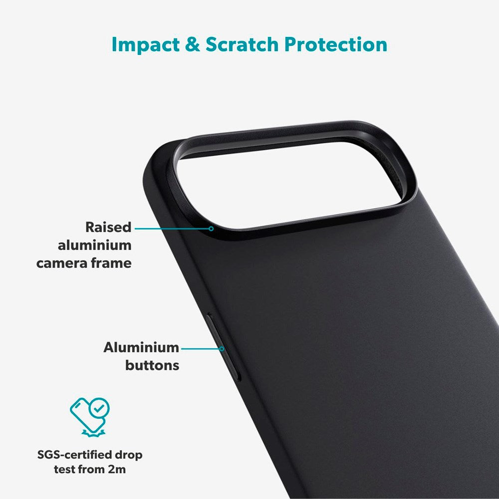 iPhone Air Epico Silicone Pro Mag+ Cover - MagSafe Kompatibel - Black