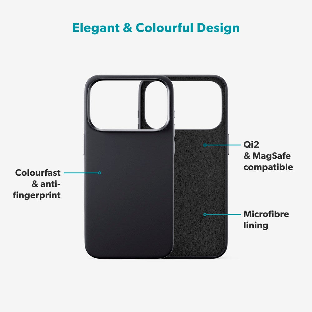 iPhone 17 Pro Epico Silicone Pro Mag+ Cover - MagSafe Kompatibel - Black