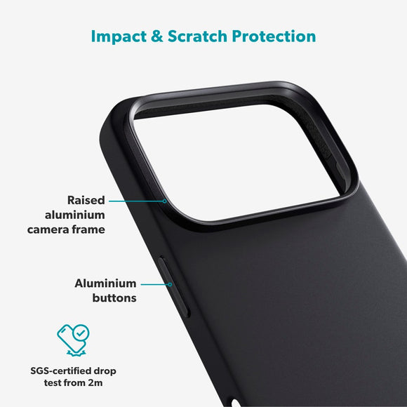 iPhone 17 Pro Epico Silicone Pro Mag+ Cover - MagSafe Kompatibel - Black