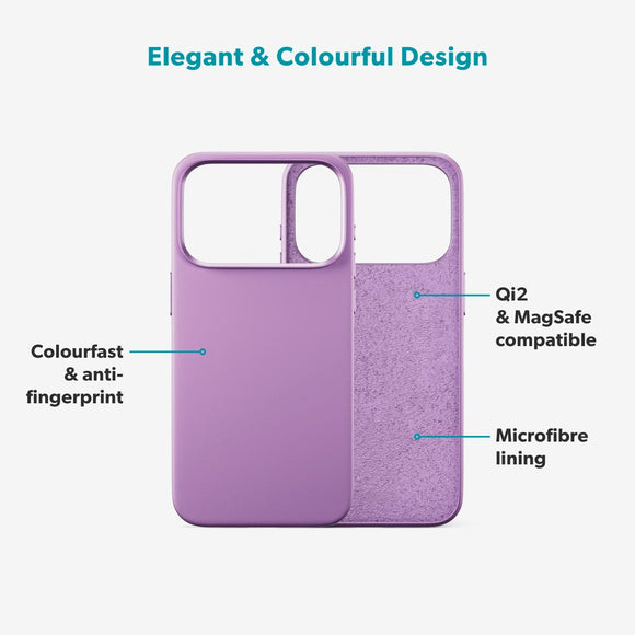 iPhone 17 Pro Max Epico Silicone Pro Mag+ Cover - MagSafe Kompatibel - Purple