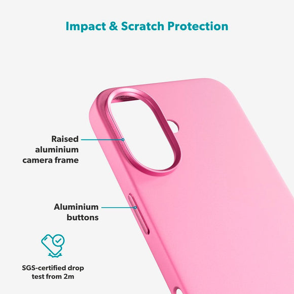 iPhone 17 Epico Silicone Pro Mag+ Cover - MagSafe Kompatibel - Hot Pink