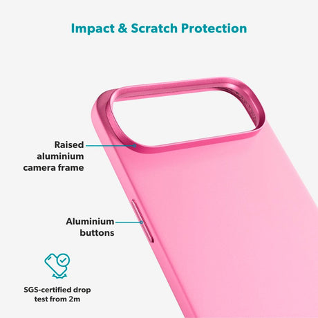 iPhone Air Epico Silicone Pro Mag+ Cover - MagSafe Kompatibel - Hot Pink