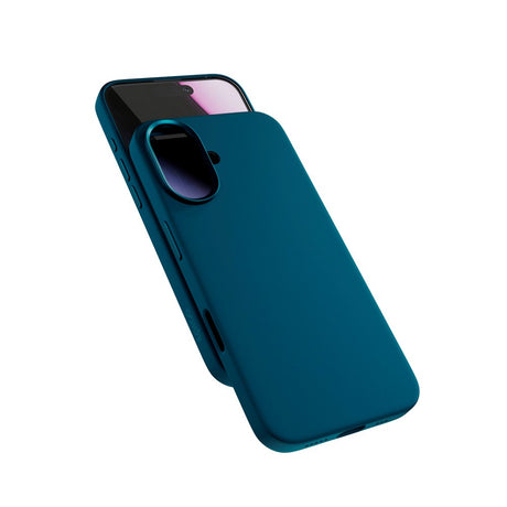 iPhone 17 Epico Silicone Pro Mag+ Cover - MagSafe Kompatibel - Petrol Blue