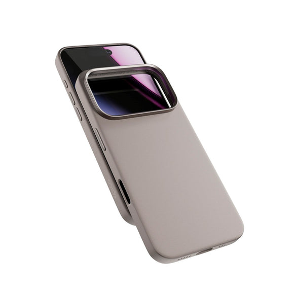 iPhone 17 Pro Max Epico Silicone Pro Mag+ Cover - MagSafe Kompatibel - Titanium Beige