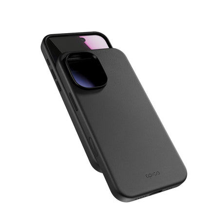 iPhone 17 Epico Leather Pro Mag+ Cover - MagSafe Kompatibel - Sort