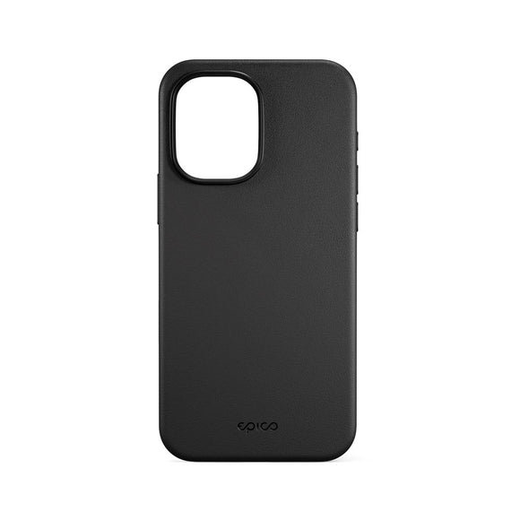 iPhone 17 Epico Leather Pro Mag+ Cover - MagSafe Kompatibel - Sort
