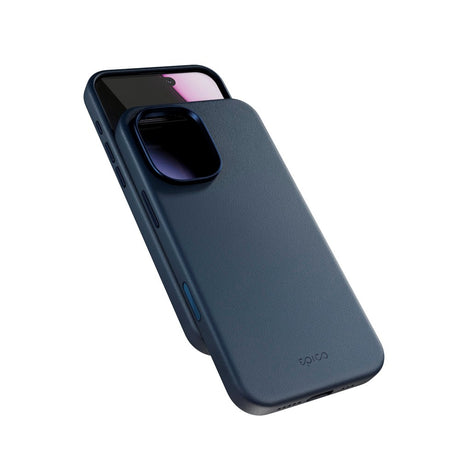 iPhone 17 Epico Leather Pro Mag+ Cover - MagSafe Kompatibel - Blå