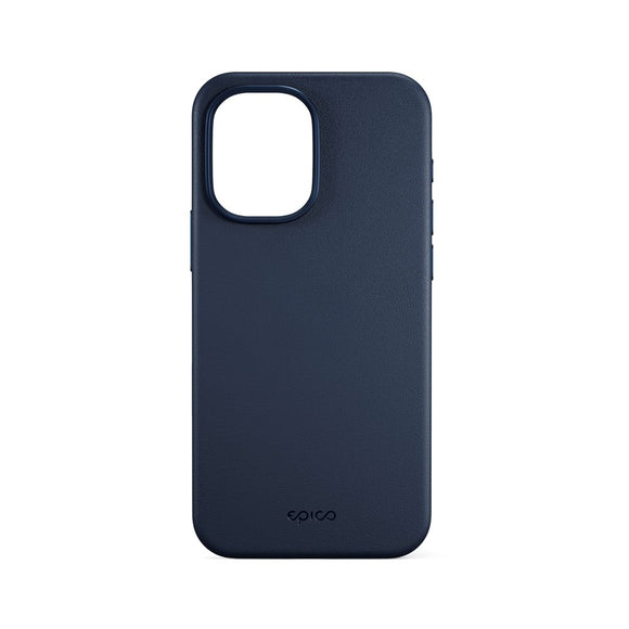 iPhone 17 Epico Leather Pro Mag+ Cover - MagSafe Kompatibel - Blå