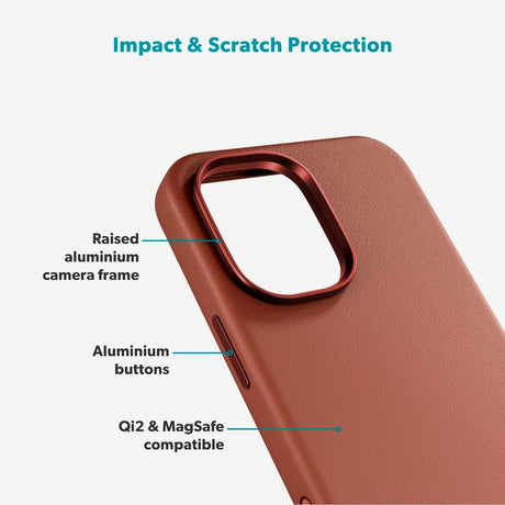 iPhone 17 Epico Leather Pro Mag+ Cover - MagSafe Kompatibel - Brun