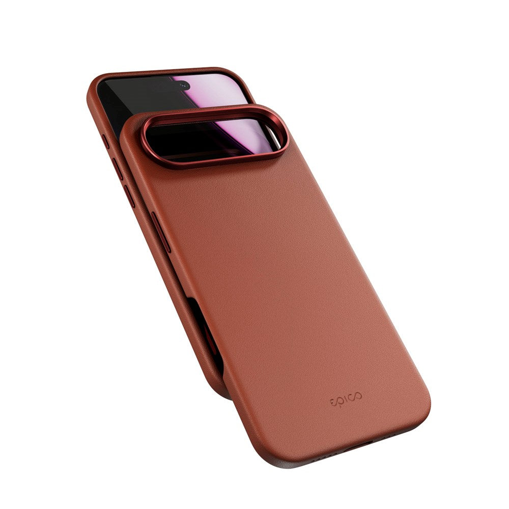iPhone Air Epico Leather Pro Mag+ Cover - MagSafe Kompatibel - Brun