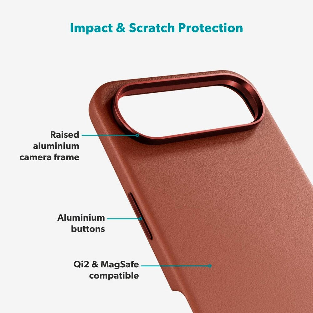 iPhone Air Epico Leather Pro Mag+ Cover - MagSafe Kompatibel - Brun