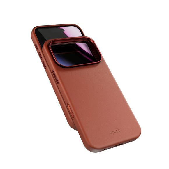 iPhone 17 Pro Epico Leather Pro Mag+ Cover - MagSafe Kompatibel - Brun