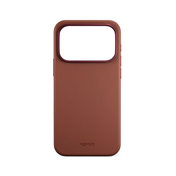 iPhone 17 Pro Epico Leather Pro Mag+ Cover - MagSafe Kompatibel - Brun