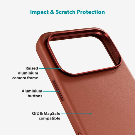 iPhone 17 Pro Max Epico Leather Pro Mag+ Cover - MagSafe Kompatibel - Brun