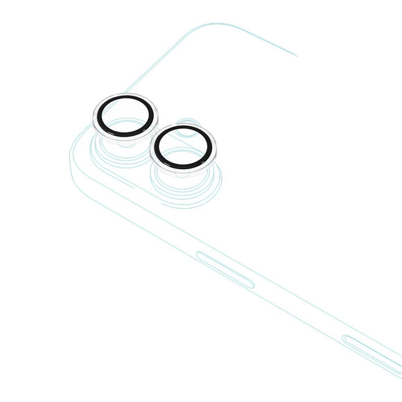 iPhone 17 Epico Glass Lens Kameralinsebeskyttelsesglas m. Installationsramme - Gennemsigtig