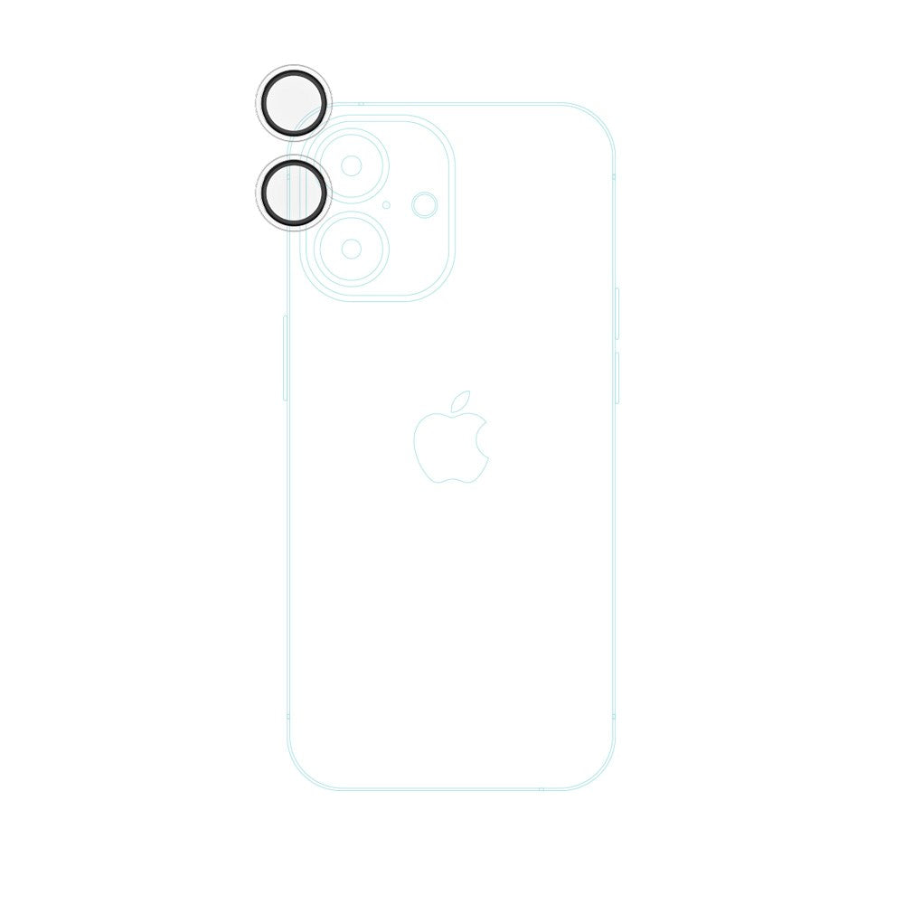 iPhone 17 Epico Glass Lens Kameralinsebeskyttelsesglas m. Installationsramme - Gennemsigtig