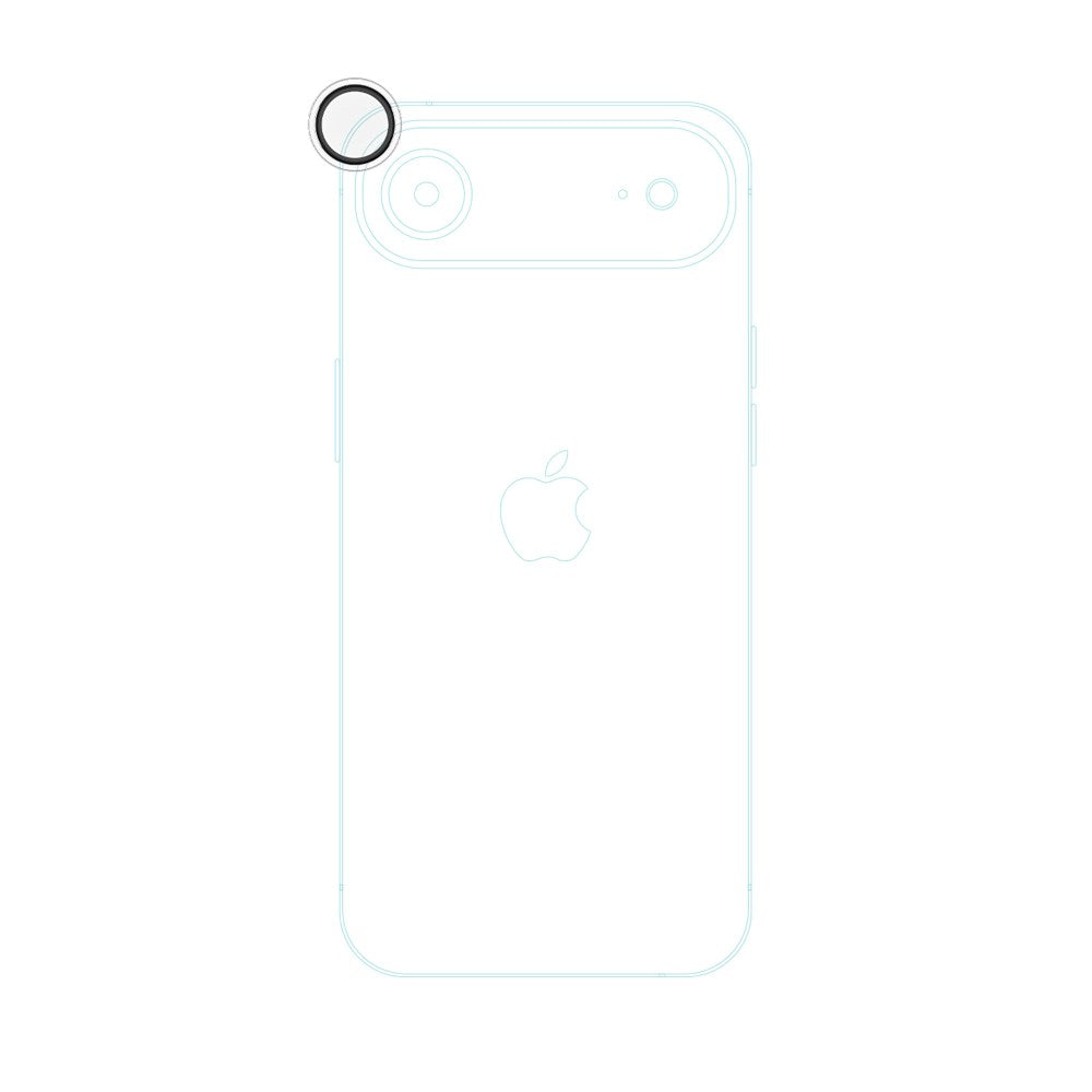 iPhone Air Epico Glass Lens Kameralinsebeskyttelsesglas m. Installationsramme - Gennemsigtig