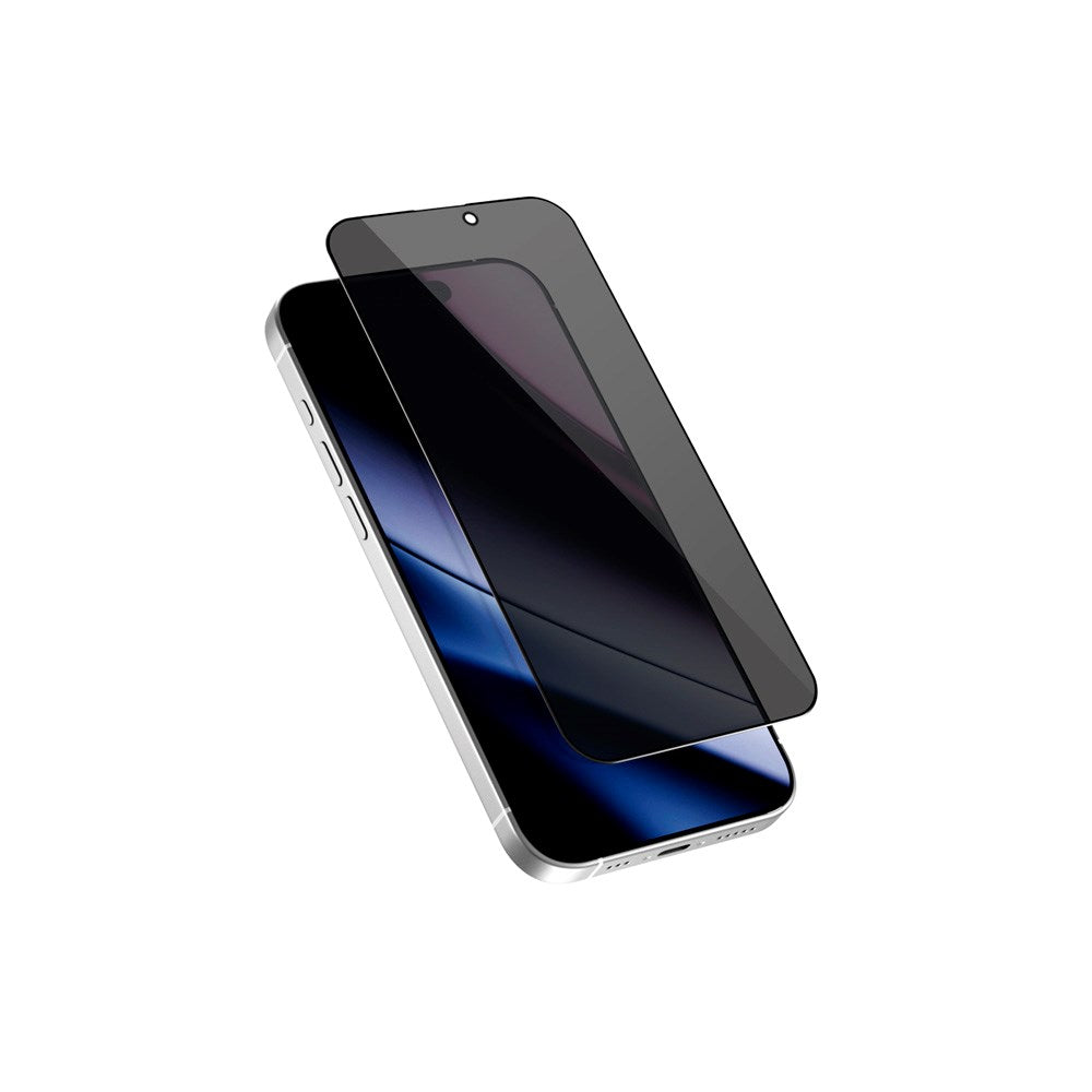 iPhone 17 Pro Epico Privacy Glass 3D Skærmbeskyttelsesglas m. Installationsramme - Gennemsigtig