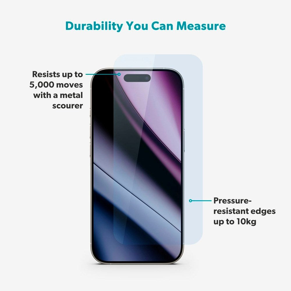 iPhone 17 Pro Max Epico Glass Protector Skærmbeskyttelsesglas m. Installationsramme - Gennemsigtig