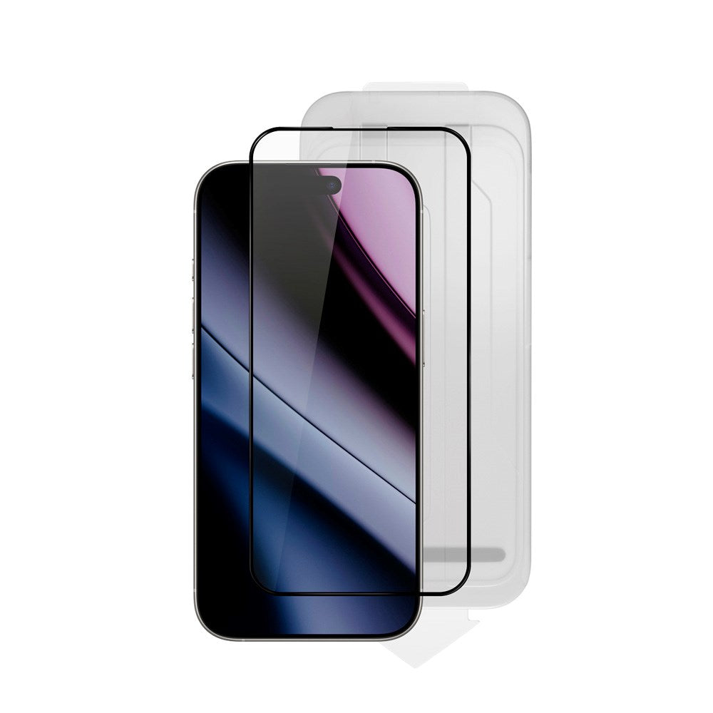 iPhone 17 Pro Max Epico ImpactCeramic Glass 3D Skærmbeskyttelsesglas m. Installationsramme - Gennemsigtig