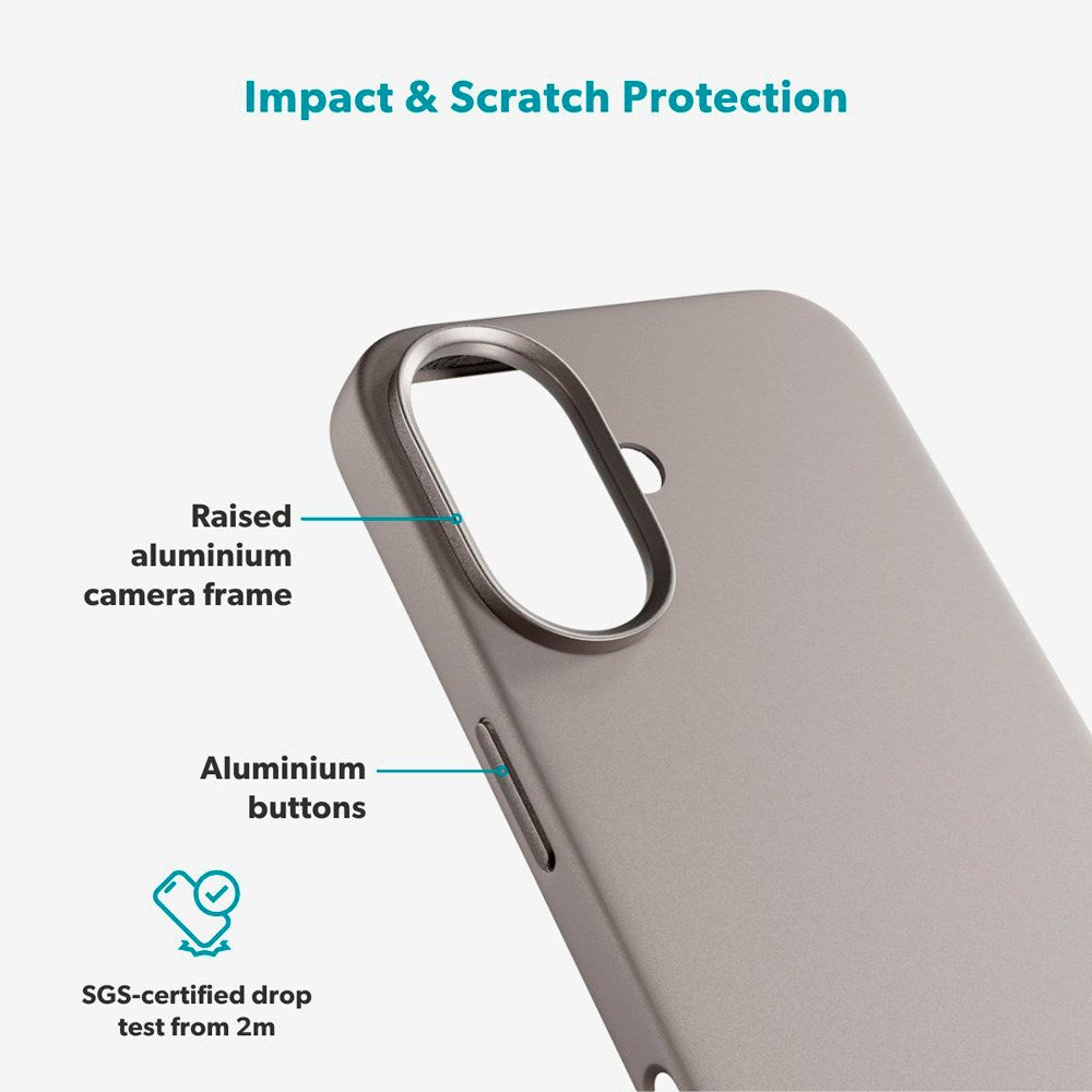 iPhone 17 Epico Silicone Pro Mag+ Cover - MagSafe Kompatibel - Titanium