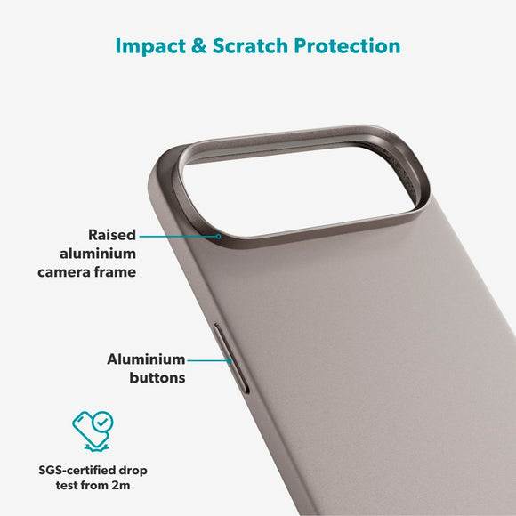 iPhone Air Epico Silicone Pro Mag+ Cover - MagSafe Kompatibel - Titanium