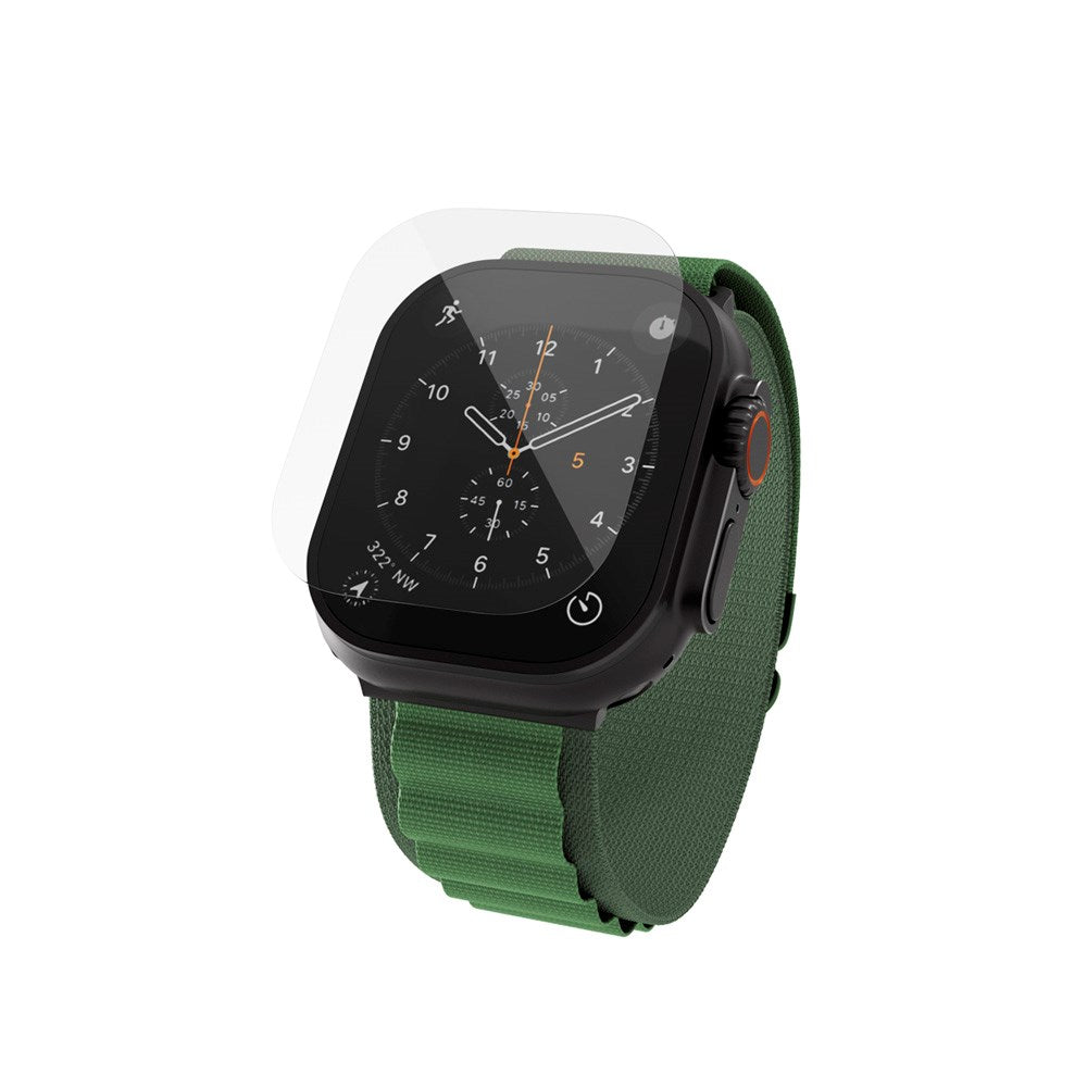 Apple Watch Ultra 3 / 2 / 1 (49mm) Epico SlimCeramic 3D Glass m. Installationsværktøj - Gennemsigtig