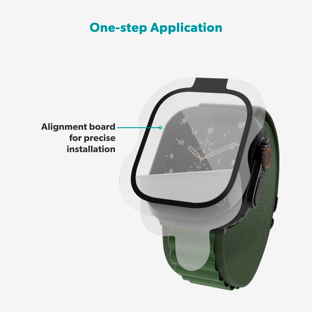 Apple Watch Ultra 3 / 2 / 1 (49mm) Epico SlimCeramic 3D Glass m. Installationsværktøj - Gennemsigtig