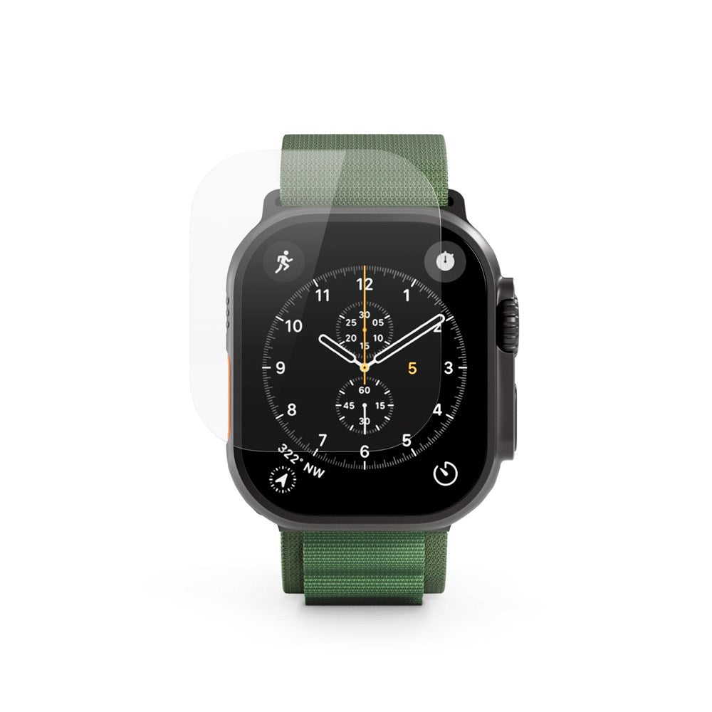 Apple Watch Ultra 3 / 2 / 1 (49mm) Epico SlimCeramic 3D Glass m. Installationsværktøj - Gennemsigtig