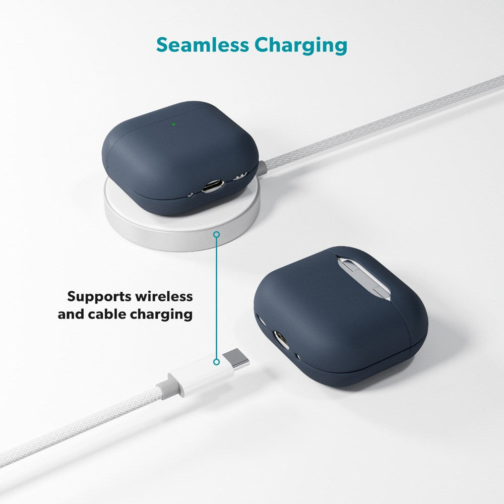 Apple AirPods Pro (3. gen.) Epico Ægte Læder Cover - Blå