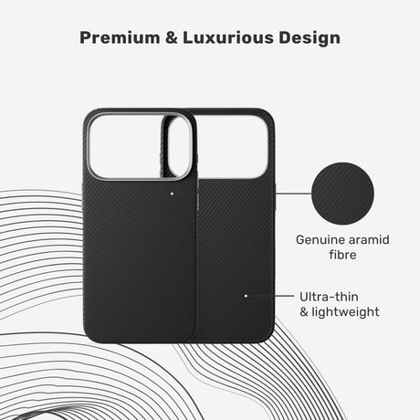 iPhone 17 Pro Epico UNUM FlexAramid Mag+ Cover - MagSafe Kompatibel - Sort