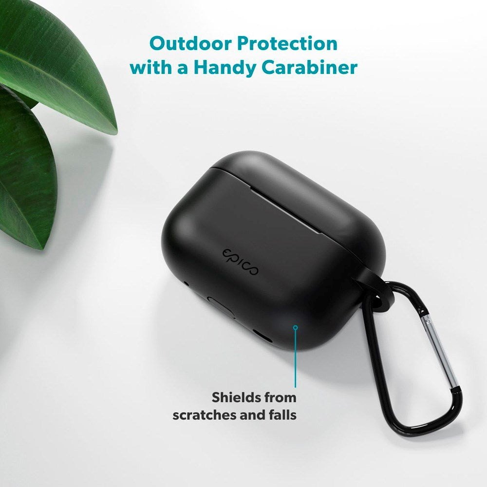 Apple AirPods Pro (3. gen.) Epico Outdoor Silicone Cover - Sort