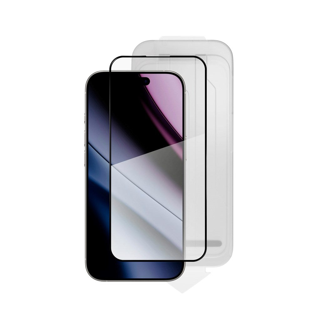 iPhone 17e / 16e / 14 / 13 / 13 Pro Epico AntiReflective Glass 3D Skærmbeskyttelsesglas m. Installationsramme - Gennemsigtig