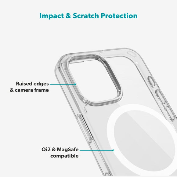 iPhone 17 Epico Beskyttelsessæt - MagSafe Cover & Skærmbeskyttelse - Gennemsigtig