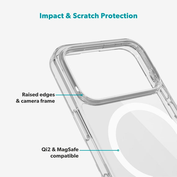 iPhone 17 Pro Epico Beskyttelsessæt - MagSafe Cover & Skærmbeskyttelse - Gennemsigtig