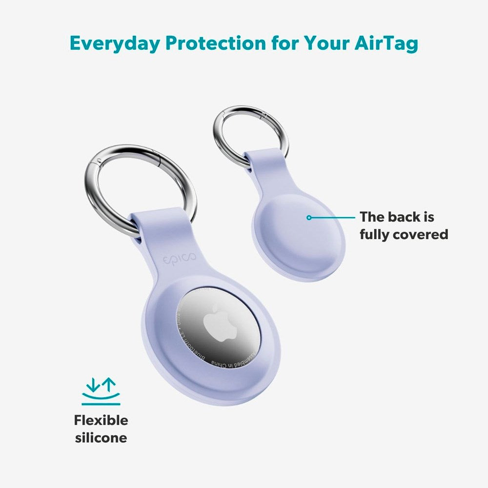 Apple AirTag 1. & 2. Gen. Epico Silikone Cover - Lilla