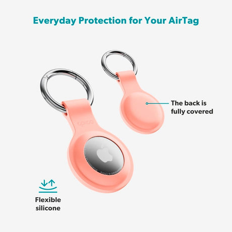 Apple AirTag 1. & 2. Gen. Epico Silikone Cover - Lyserød