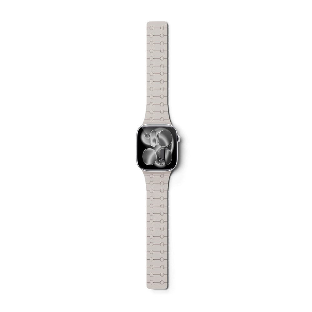 Apple Watch (38/40/SE/41/42) Epico Magnetic+ Silikone Rem - Starlight / Lyserød