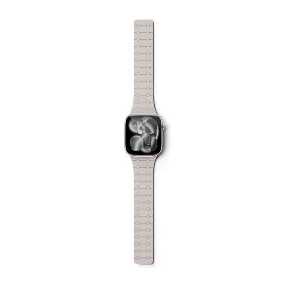 Apple Watch (42/44/SE/45/46/49) Epico Magnetic+ Silikone Rem - Starlight / Lyserød