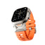 Apple Watch (42/44/SE/45/46/49) Epico Rubber Pro Rem m. Metalspænde - Orange