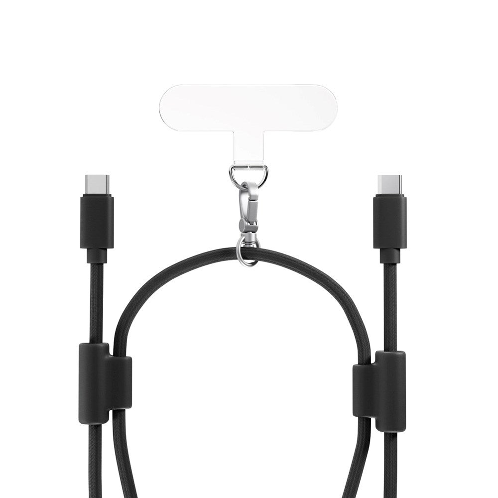 Epico Mobilstrop m. Indbygget 60W USB-C til USB-C Kabel - Sort