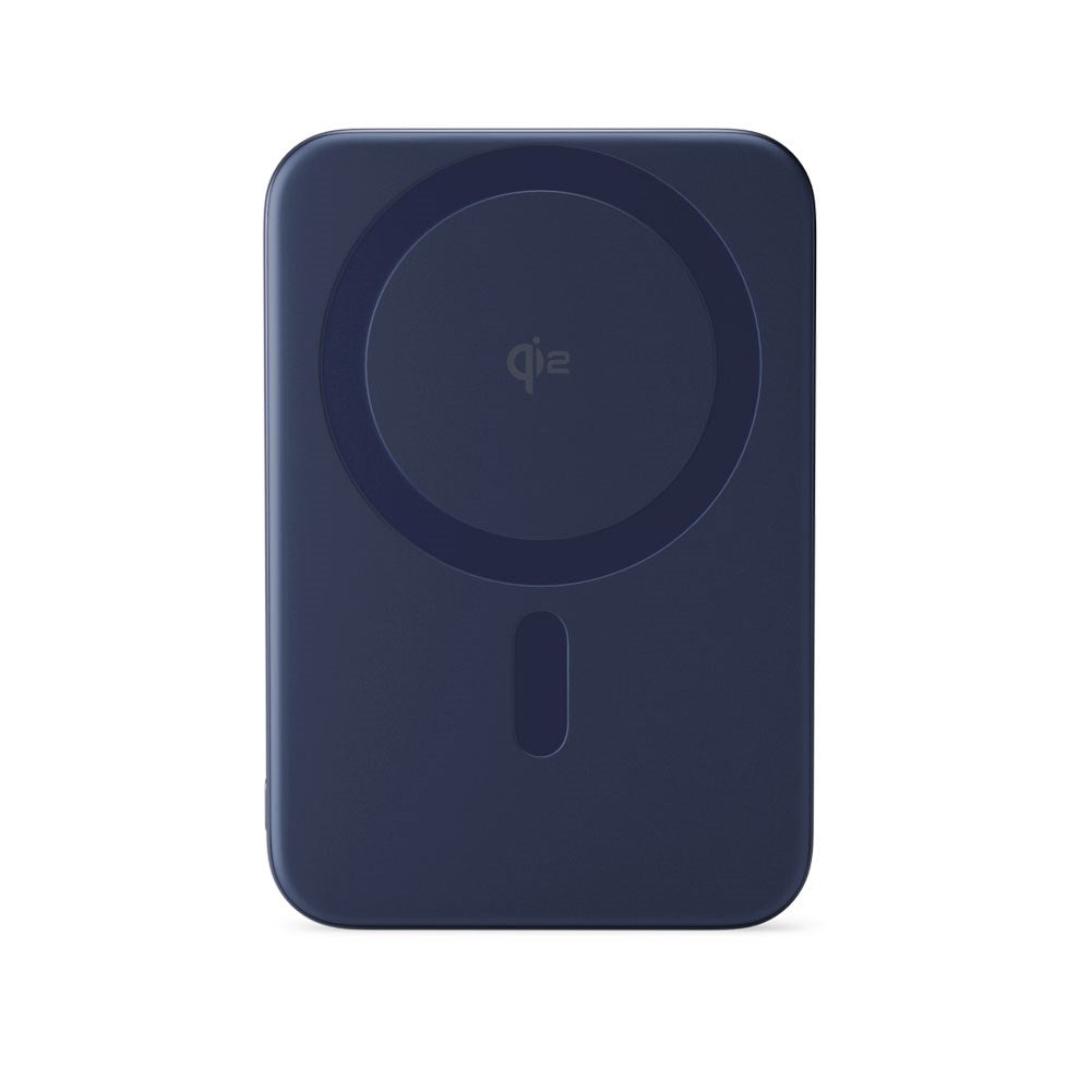 Epico 15W UltraPack EM51 Slim Alu Mag+ 5000 mAh Power Bank m. USB-C - Qi2 / MagSafe Kompatibel - Blue