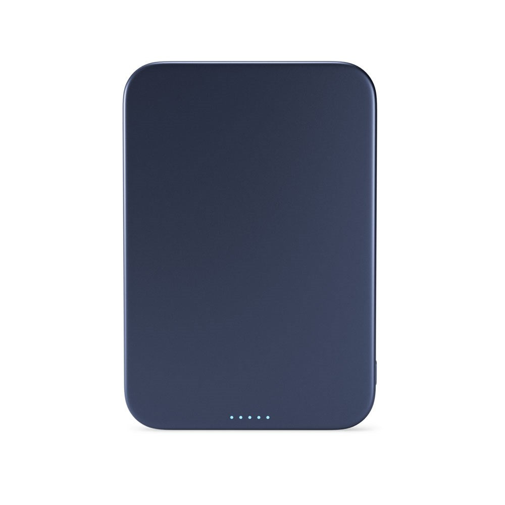Epico 15W UltraPack EM51 Slim Alu Mag+ 5000 mAh Power Bank m. USB-C - Qi2 / MagSafe Kompatibel - Blue