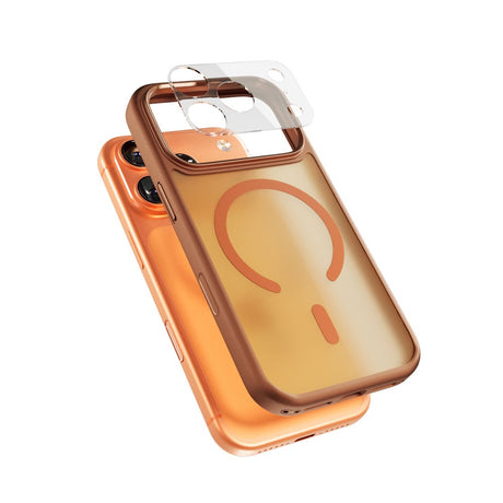 iPhone 17 Pro Epico HeroMatte Pro Mag+ Cover m. Kamerabeskyttelse - MagSafe Kompatibel - Orange